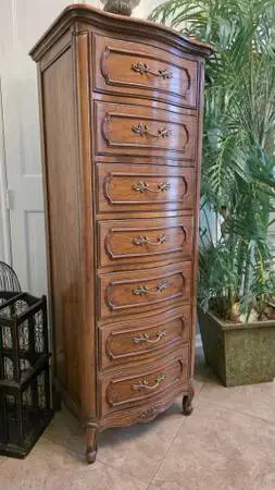 ►Lingerie Chest Vintage Thomasville Tall 7-Drawer French Provincial