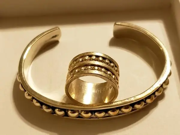 Sterling Silver Cuff and Ring
