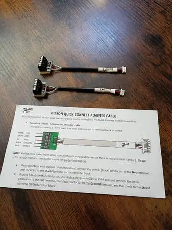 Genuine GIBSON Quick Connect Adapter Cables