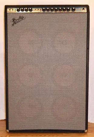 Vintage 1972 Silverface Fender Super Six Reverb 100 Watt 6x10 Combo