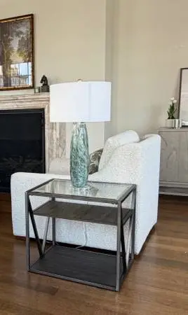 Large Plush Beige Arm Chairs