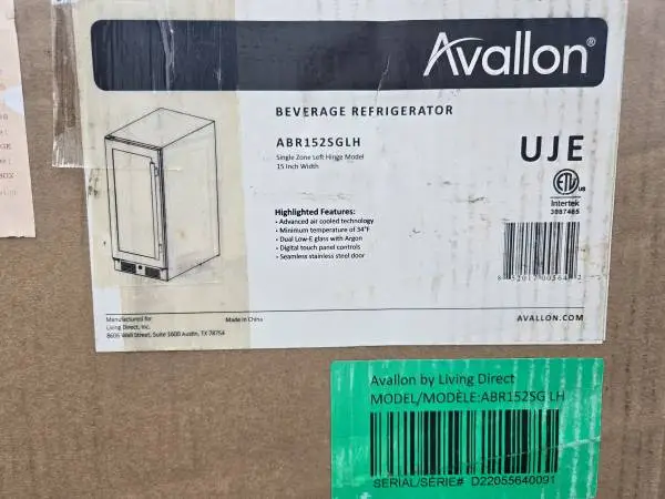 Avallon 15,  86 Can Beverage Cooler Refrigerator Brand New Half Price