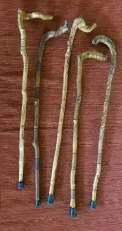 Hand-Carved Wood Walking Canes
