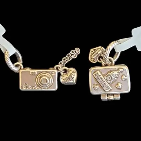 Brighton Camera and Suitcase Retired Charms