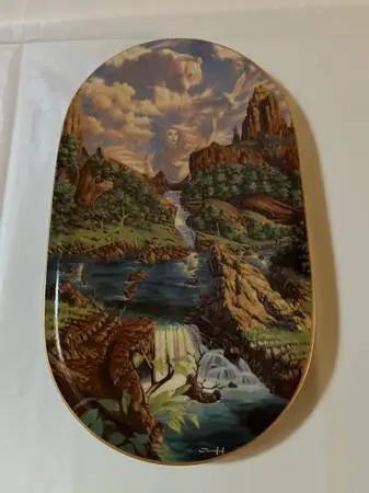 Native American Indian Collector Plate Spirit Calling by Jonathon Earle Bowse