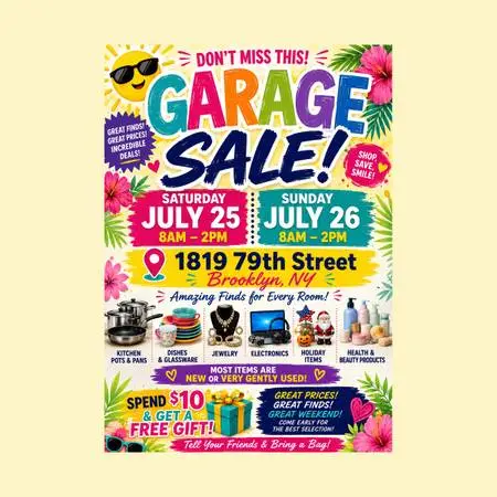 CANCELLED! THE INFAMOUS LADIES GARAGE SALE IS BACK! COME JOIN US!