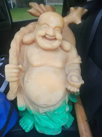 Super Heavey Happy Hotei Raisen Buddha  plus budda