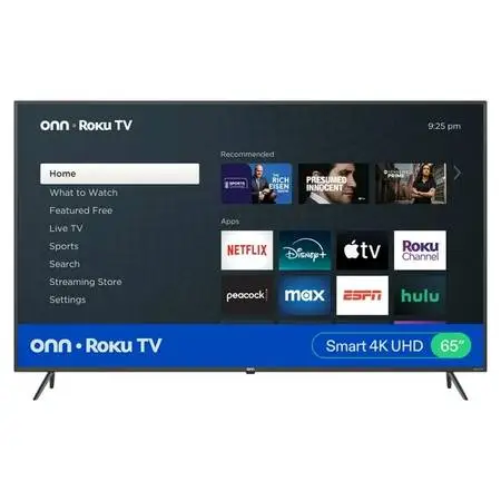 ONN 65” Class 4K UHD Roku Smart Television, 100012587