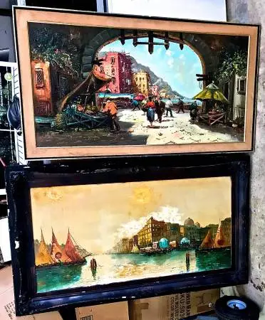 2 BIG OIL PAINTINGS