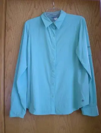 Columbia Omni Wick Long Sleeve Blouse Womens XL