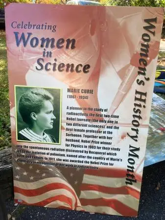 WOMENS HISTORY MONTH POSTER ON POSTER BOARD GREAT CONDITION