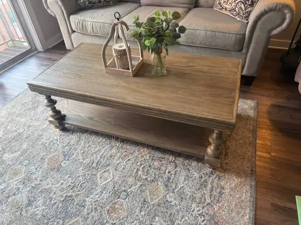 Solid wood coffee table