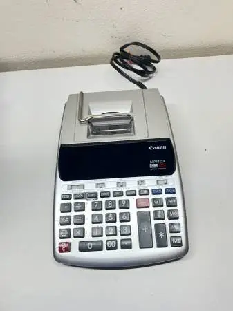 Canon (MP11DX-2) 12-Digit Printing Calculator, Silver
