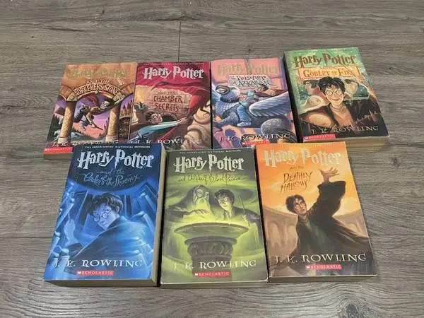 HARRY POTTER BOOKS by J.K. ROWLING 7 Books Numbers 1-7