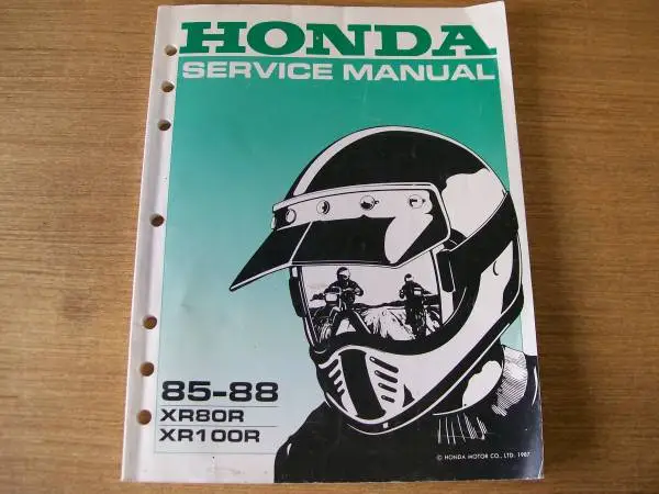 Honda motorcycle service manual books