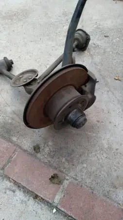 Mercedes w123 complete assembly spindle brake pads rotors calipers