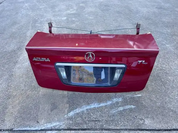 Acura TL Trunk Lid 2004-2008 Red Oem Hinges Complete Deck