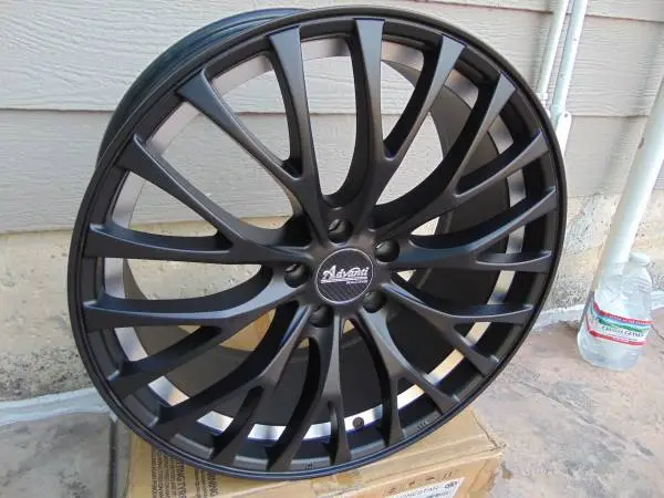 4 New 20X9 Matte Black Advanti Fastoso Rims *5X112* *+40MM Offset*