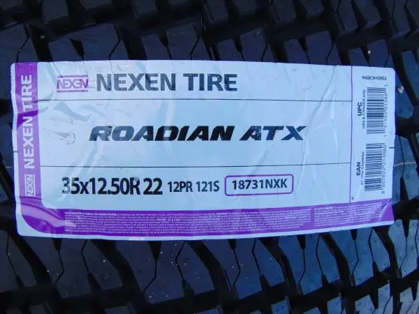 4 New LT 35 12.50 22 Nexen Roadian ATX Tires *12PLY*Load F*Date 2022*