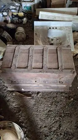 Small antique trunk
