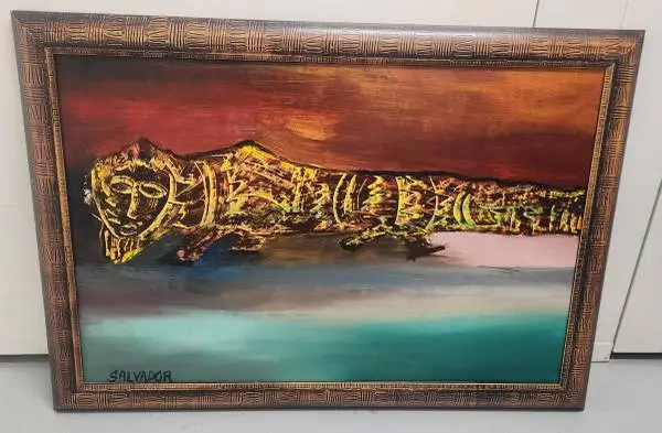 Salvador Gonzáles Escalona - Original Oil on Canvas - Signed