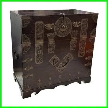 Korean Bandaji Brass Mounted Storage Chest