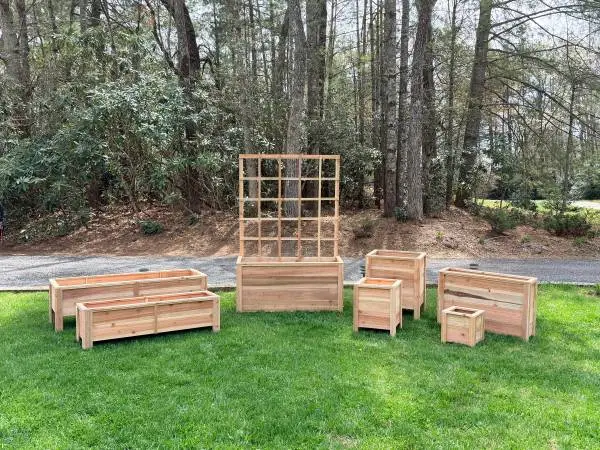 Handcrafted Cedar Planters