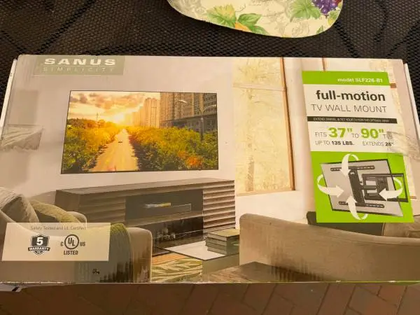 Sanus Full Motion TV Wall Mount 37-90