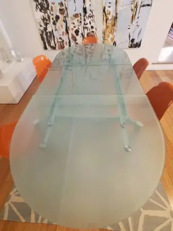 Calligaris Modern Extendable Oval Dining Table – Made in Italy