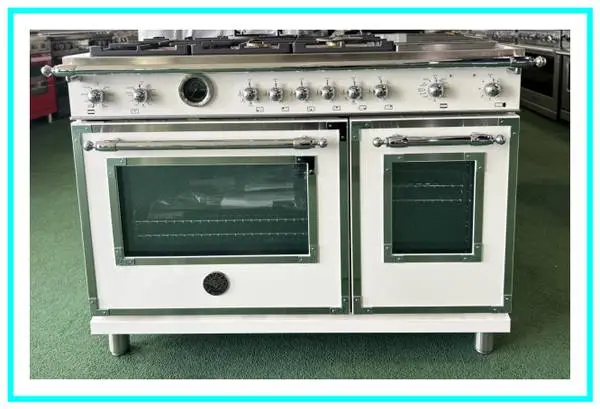 Bertazzoni Heritage 48 Free Standing Dual Fuel Range Ivory Gloss