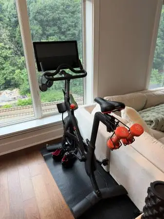 48-HOUR DEADLINE: Peloton + Mat, Weights & Shoes - $150 BY TUE