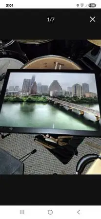 Wall Art cityscape print Austin Texas ATX congress street bridge home