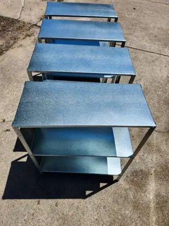 New metal shelves two left