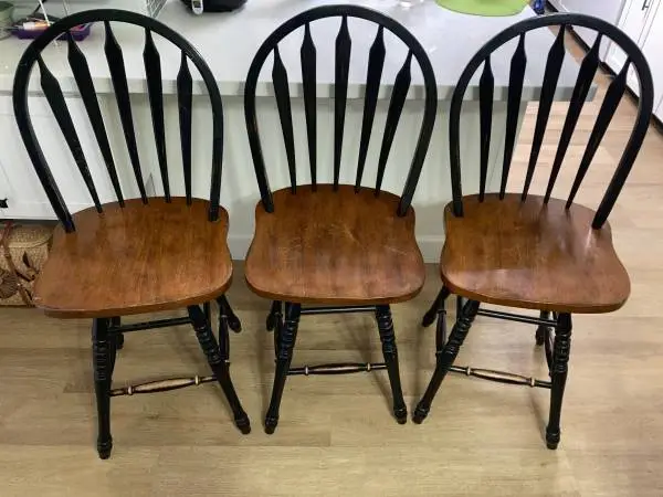 Bar Stools - Set of Three -Farmhouse