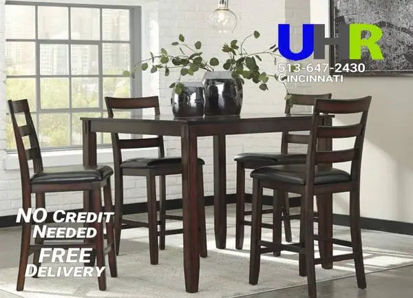 Dining Room 6 Seat from Ashley- 4 Chair Plus Bench
