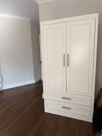 White solid wood Armoire