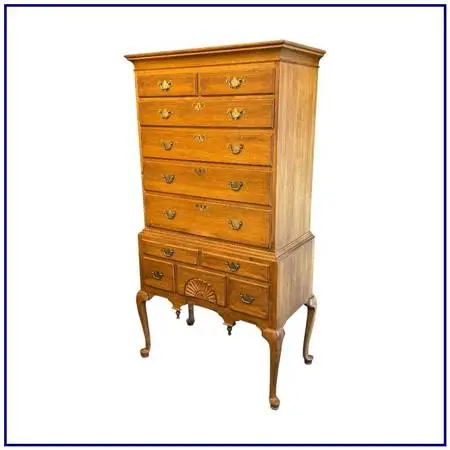 Ethan Allen 1776 Collection Maple Highboy Dresser