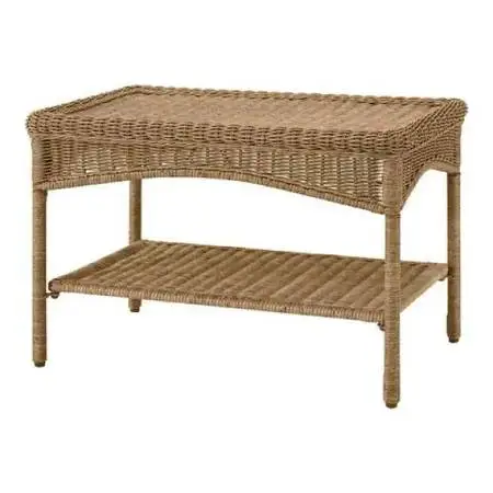 Coffee Table Outdoor Steel Wicker NEW ret-$108