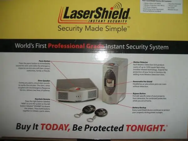 Burglar Alarm - Wireless with Remote Control