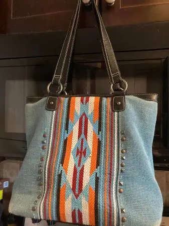 MONTANA WEST - TURQUOISE TOTE PURSE