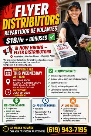 Flyer Distributors - Repartidor de volantes