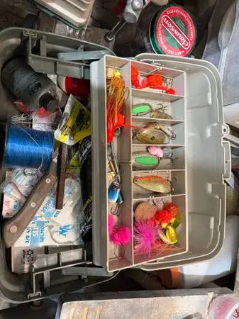 Fishing tackle plano box full