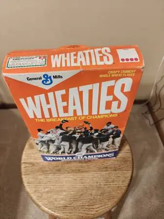 1987 Minnesota Twins Winning The World Series Wheaties unopened box