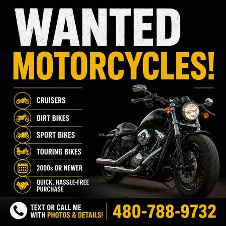 Motorcycles Wanted 2000 and newer