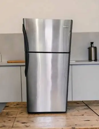FRIGIDAIRE REFRIGERATOR FRIDGE STAINLESS STEEL EXCELLENT CONDITION CLE
