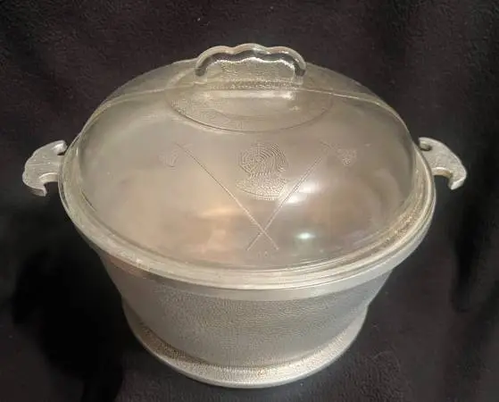 Vintage Guardian Service Cookware Aluminum 10 Pot 3.5 Qt Pan w/Glass