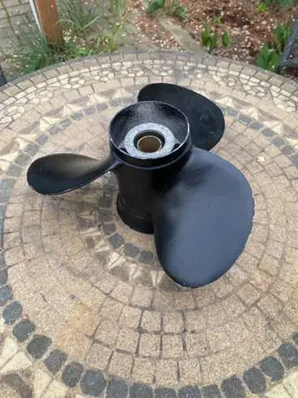 Boat motor prop, was an extra prop for a 55 hp Suzuki engine
