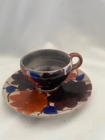Cup and Saucer Pottery  from Mexico