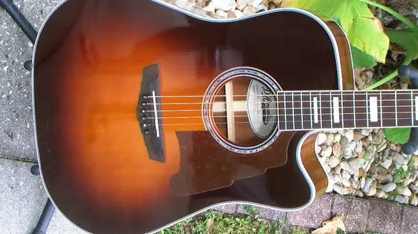 DAngelico DAPD500VSBCPS 6 String Acoustic-Electric Guitar Excellent !