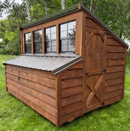 8x10 Amish-Made Chicken Coops – Insulated & Ready to Go!
